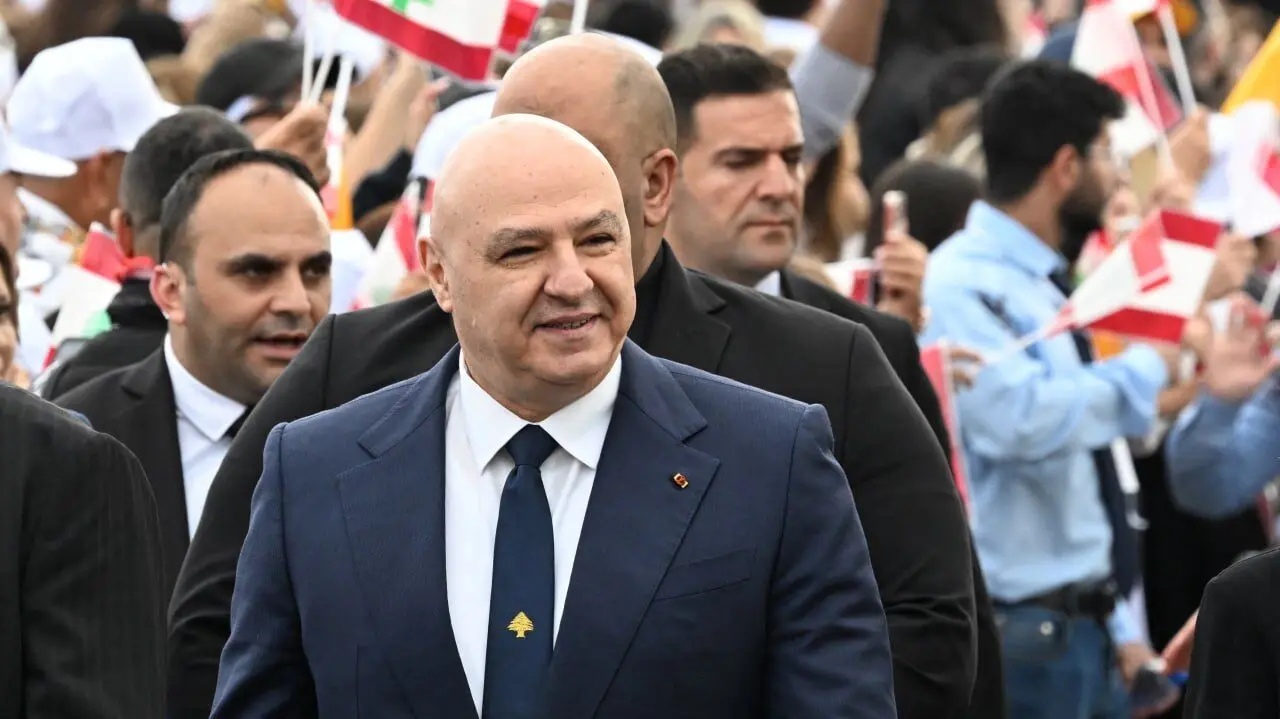دیدار رییس جمهور لبنان با روبیو