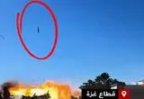 لحظه اصابت پی در پی موشک‌ها به غزه