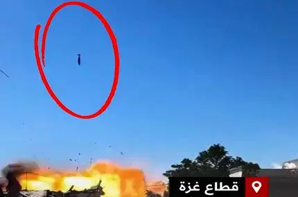 لحظه اصابت پی در پی موشک‌ها به غزه