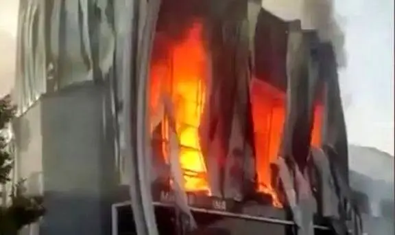 آتش‌سوزی مرگبار در یک انبار لوازم بهداشتی در ترکیه