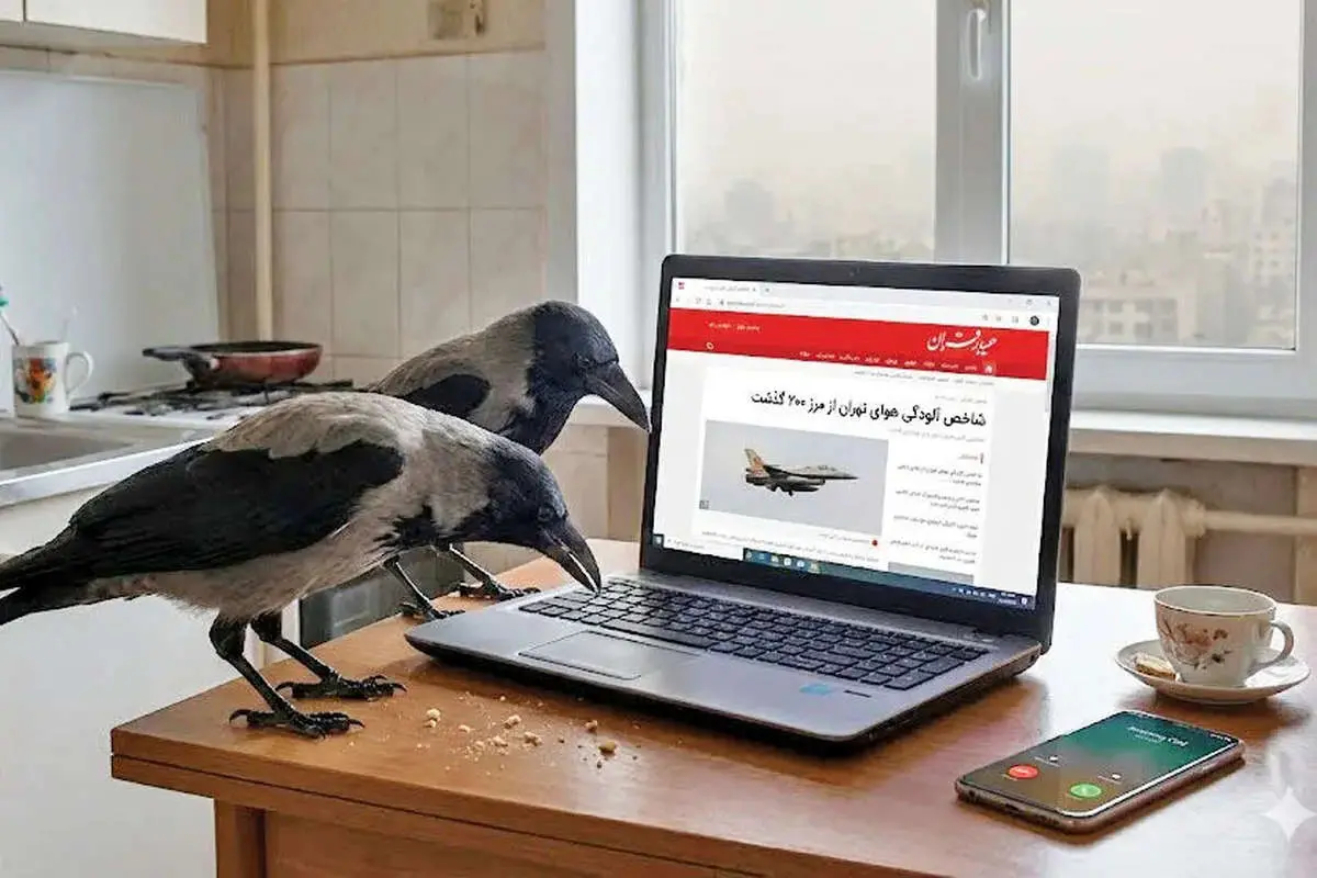  «موز» رو کامنت کن/ ماجرای کلاغ و آلودگی هوا