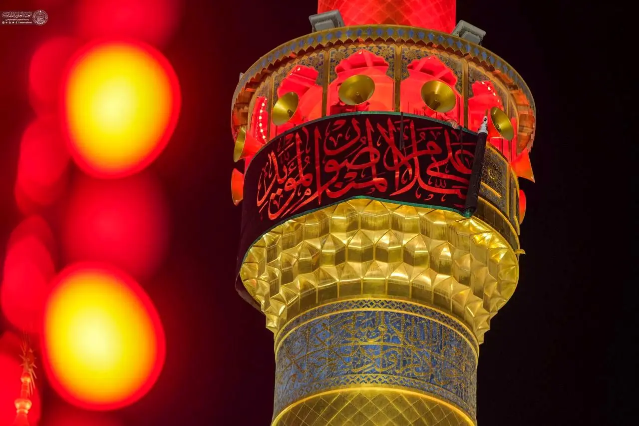 تصاویر؛ سیاه‌پوش شدن حرم امام علی و حرم امام حسین