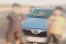 توقیف تویوتا متخلف با راننده ۱۱ ساله