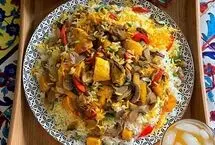 طرز تهیه قارچ پلو با مرغ، پلو مخلوط خوشمزه و مقوی 

