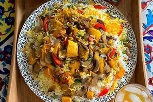 طرز تهیه قارچ پلو با مرغ، پلو مخلوط خوشمزه و مقوی 


