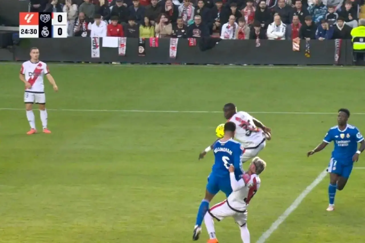 صحنه جنجالی رایو وایکانو مقابل رئال مادرید؛ خطا روی بلینگام پنالتی بود؟!