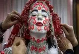 تصاویر؛ آرایش سنتی عروس مسلمان در بلغارستان