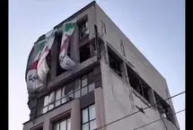 ساختمان مسکونی مورد هدف قرار گرفته در سالاریه 