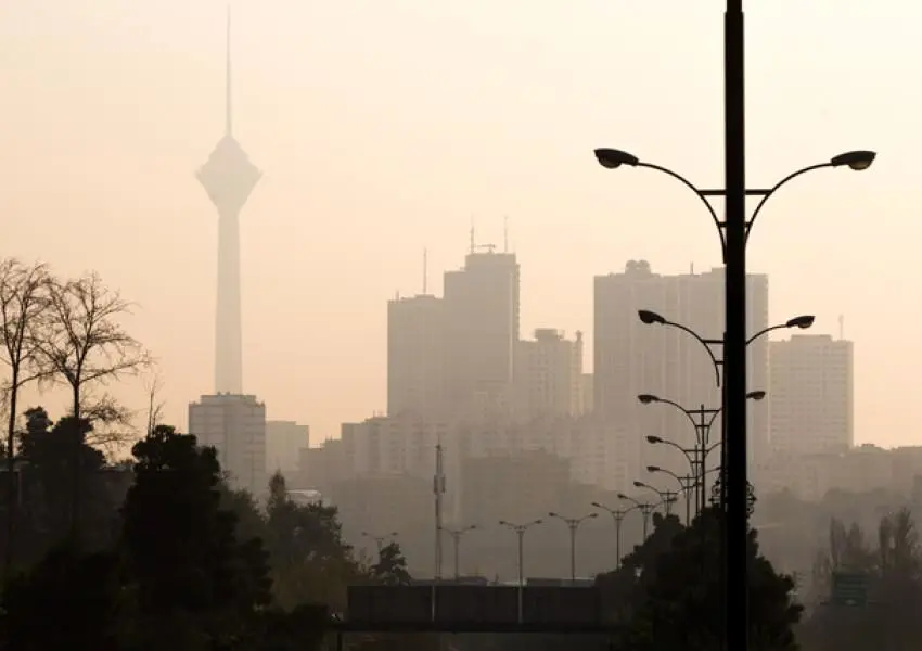 شاخص آلودگی هوا تهران امروز چهارشنبه 12 آذر