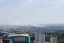لحظه انفجار در محدوده خیابان ولیعصر تهران