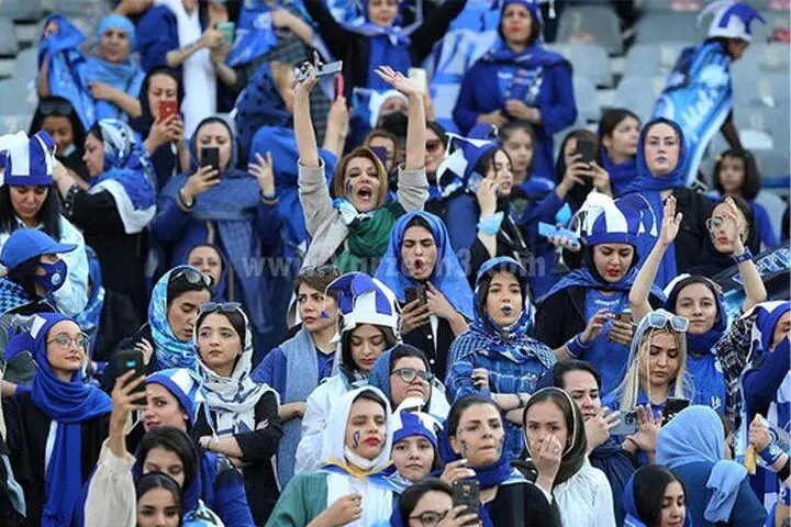 ببینید؛ کُری‌خوانی جالب زنان استقلالی برای پرسپولیس (اختصاصی)