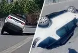 ببینید؛ فرونشست ناگهانی زمین در چین یک خودرو را بلعید