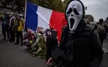 به آتش کشیدن پرچم آمریکا و اسرائیل در اعتراضات لیون فرانسه
