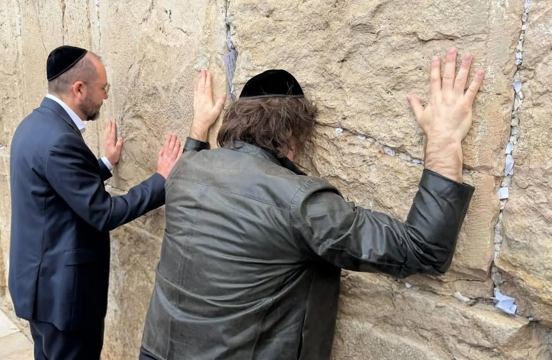 رئیس‌جمهور آرژانتین مقابل دیوار ندبه 