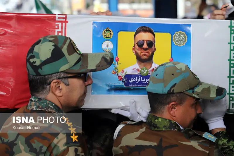 تشییع پیکر مطهر ۴ شهید «ناو دنا»۲