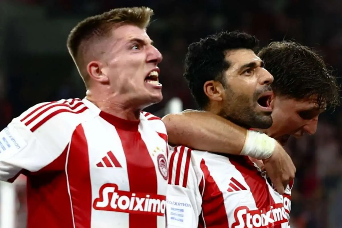 برد المپیاکوس مقابل ولوس بدون مهدی طارمی