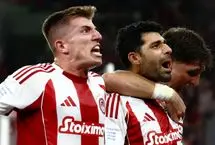 برد المپیاکوس مقابل ولوس بدون مهدی طارمی