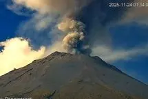 تصاویر خیره‌کننده از فوران آتشفشان پوپوکاتپتل در مکزیک