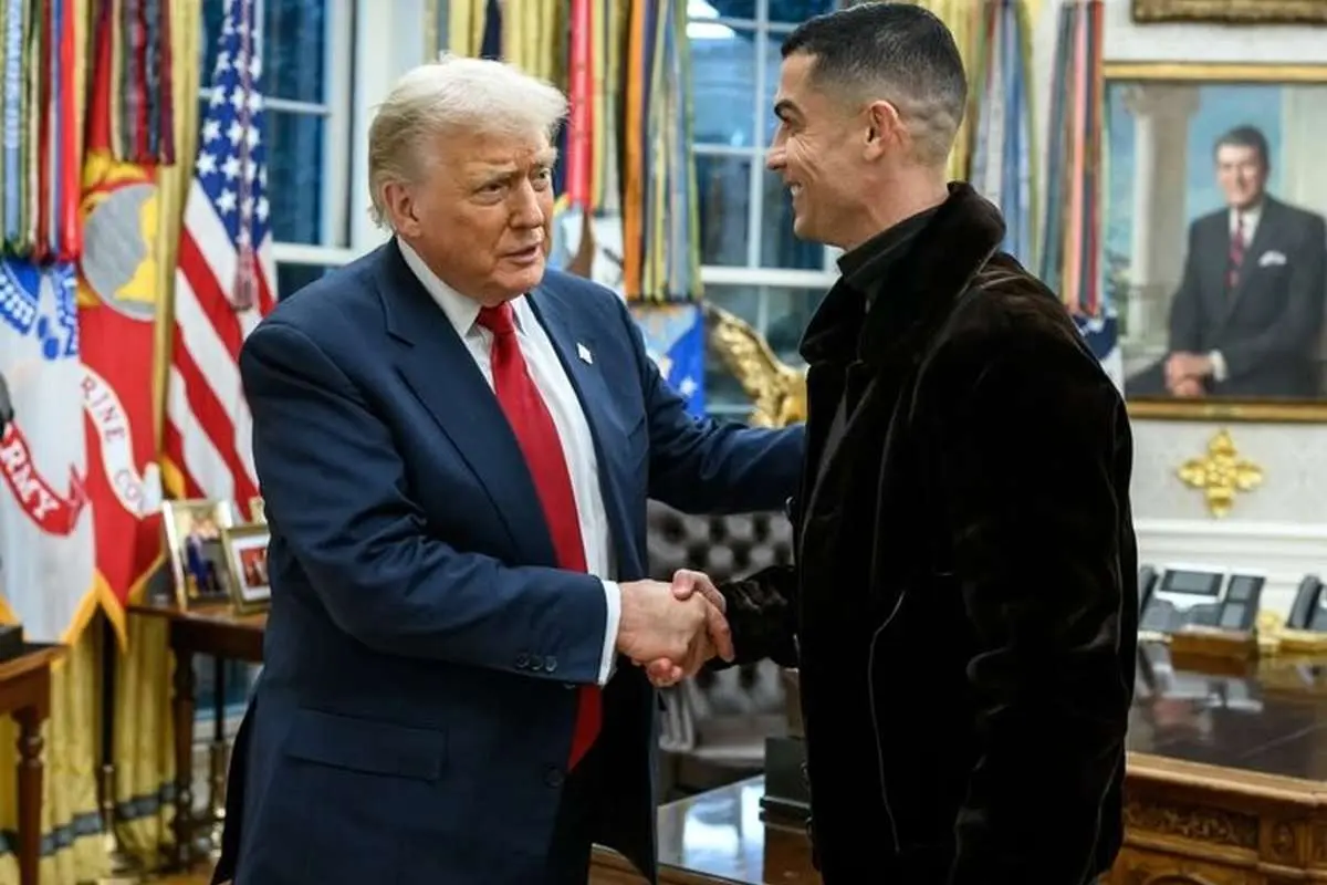 تصویر؛ توضیح ترامپ به کریستیانو  رونالدو درباره بمباران مراکز هسته‌ای ایران 

