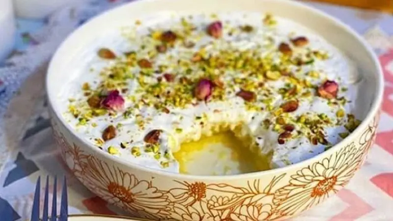 دسر برفی نارگیلی