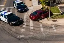 تصادف شدید خودروی فراری از تعقیب پلیس