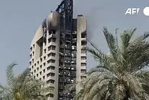 تصاویر جدید از برج هدف قرارگرفته کویت