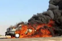تصادف یک خودروی سوخت‌بر حامل بنزین قاچاق با سه خودرو؛ ۱۳ نفر جان باختند
