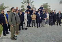 تصاویر؛  اعضای تیم ملی کشتی در زیارت عتبات عالیات