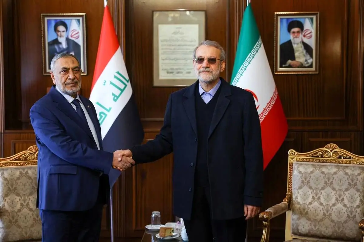 دیدار علی لاریجانی با رئیس مجلس عراق