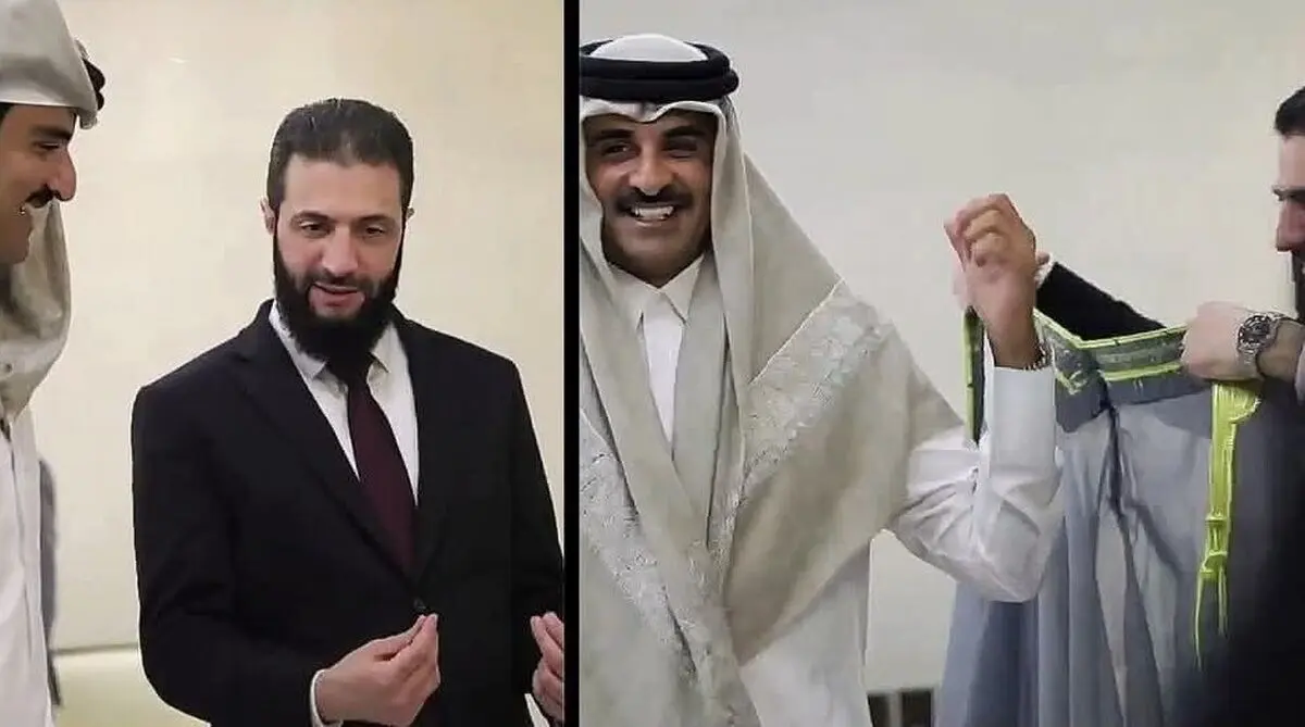 (ویدئو) هدیه جولانی به امیر قطر