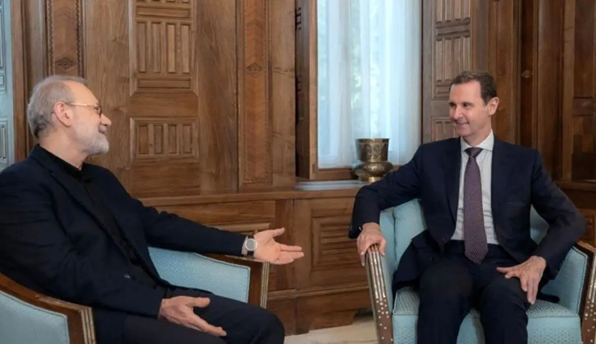 (ویدئو) لاریجانی: پیشنهاد آمدن بشار اسد به ایران پس از سقوط دروغ است