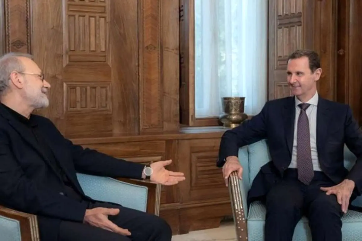 (ویدئو) لاریجانی: پیشنهاد آمدن بشار اسد به ایران پس از سقوط دروغ است