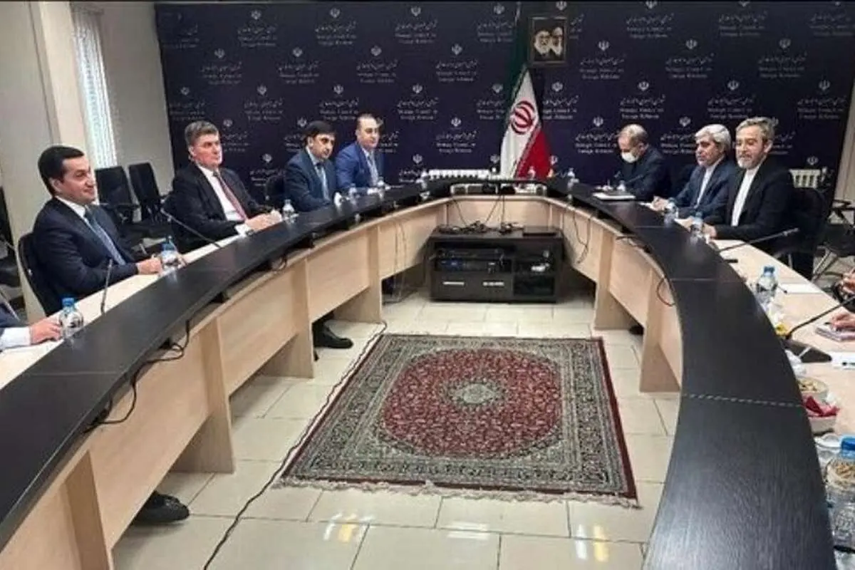 دیدار کمال خرازی و دستیار الهام علی‌اف