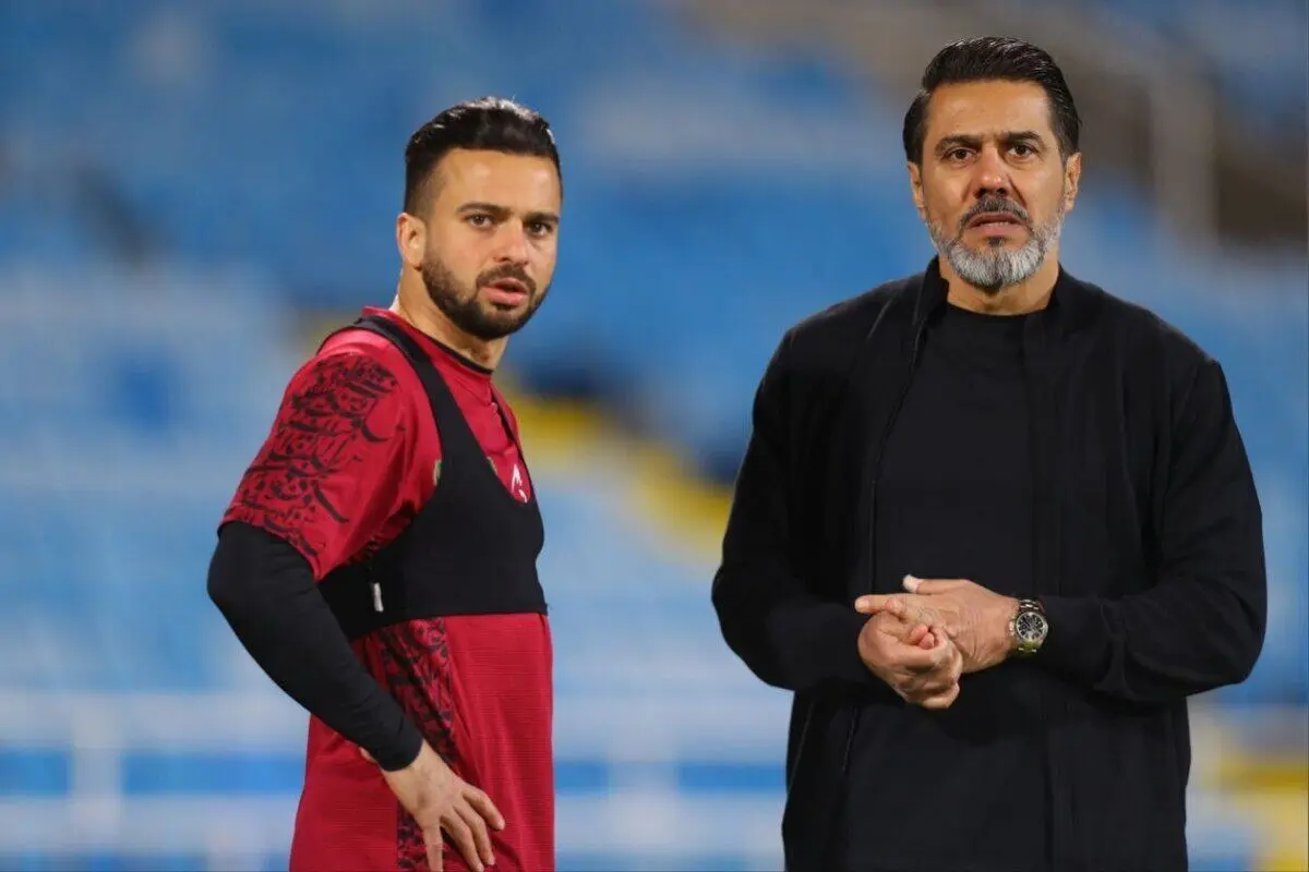 (عکس) دومین تمرین پرسپولیس در ریاض با حضور سردار دورسون