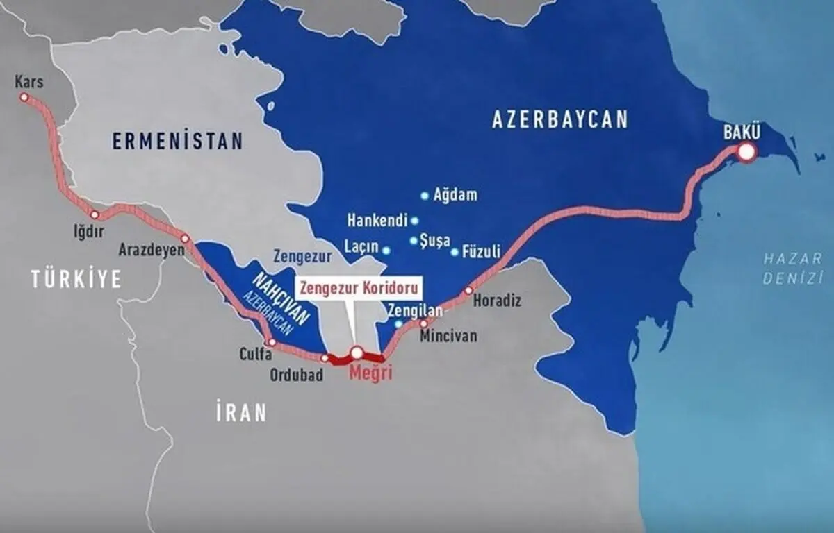 ایران مخالفت خود را با ایده ایجاد «کریدور زنگزور» به روسیه اعلام کرده‌ است