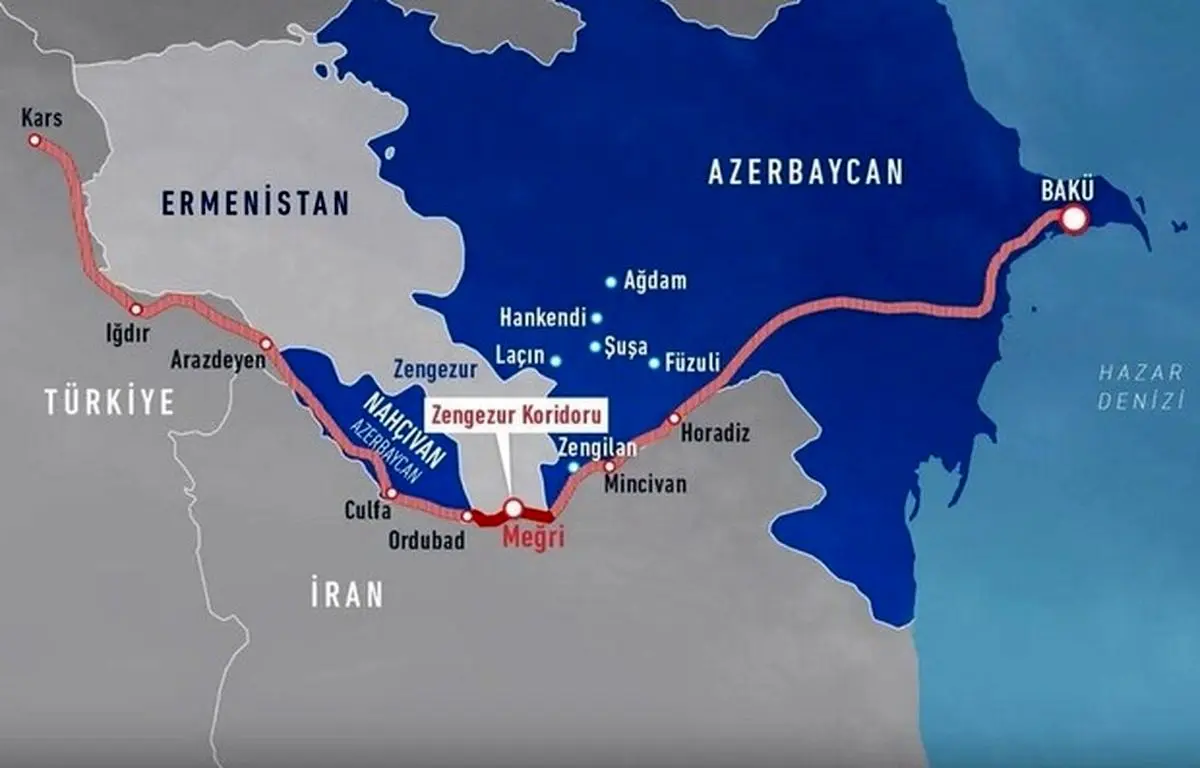 ایران مخالفت خود را با ایده ایجاد «کریدور زنگزور» به روسیه اعلام کرده‌ است