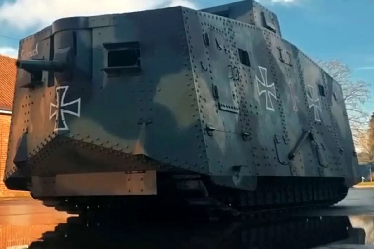 (ویدیو) A7V: قلعه متحرک آلمان که انگلیسی ها از آن وحشت داشتند!