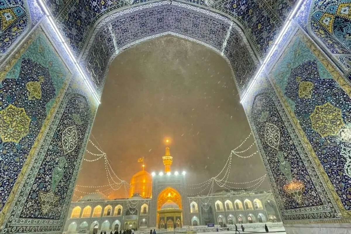 (ویدئو) بارش سنگین برف در مشهد
