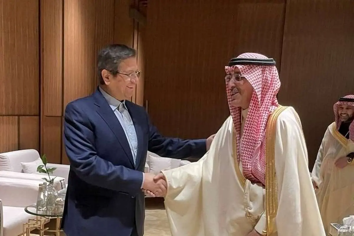 دیدار همتی با وزیر دارایی عربستان
