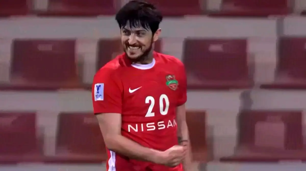 (ویدیو) گل اول شباب الاهلی به الوحدات توسط سردار آزمون در دقیقه ۱۴