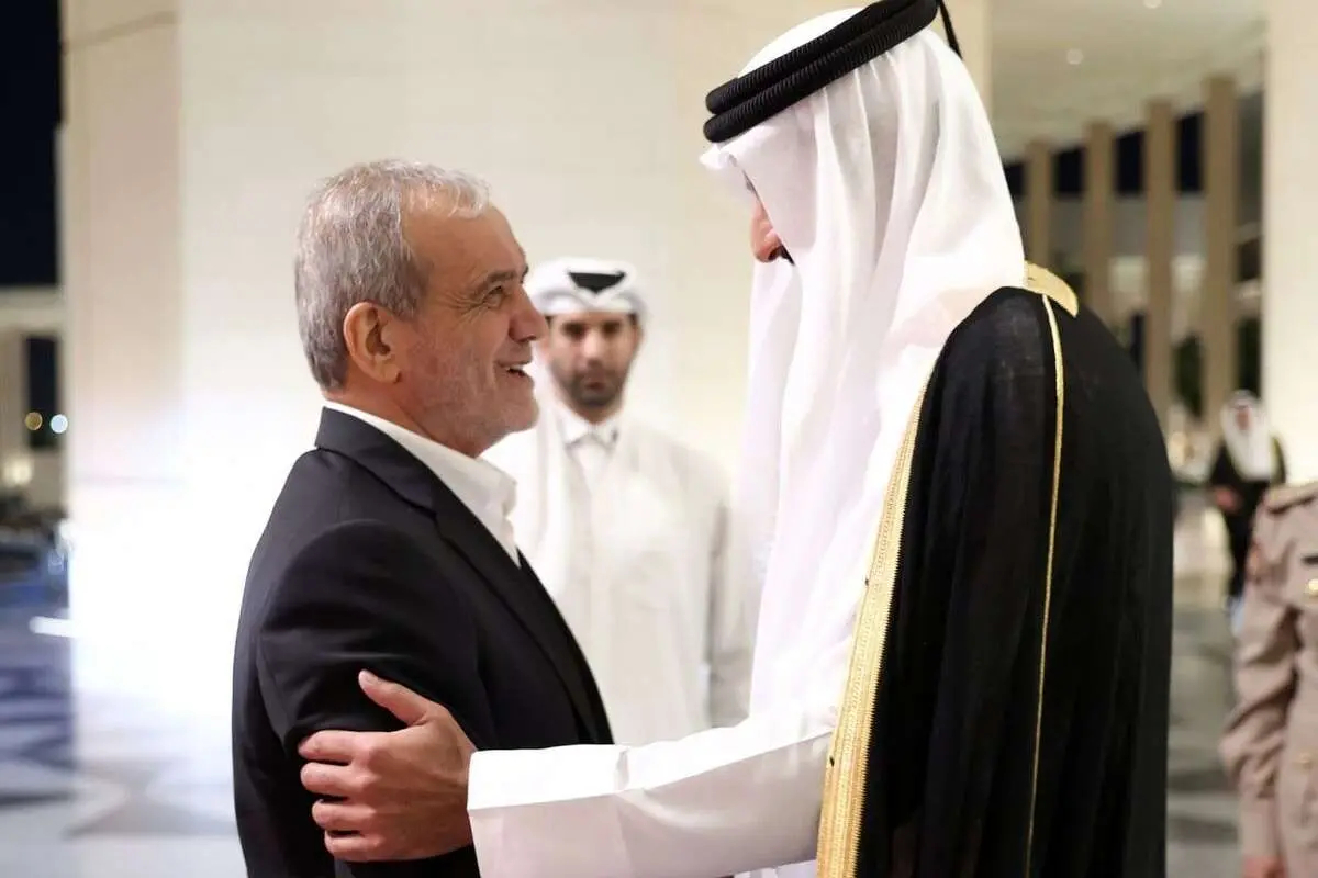 تصاویر جالب از حاشیه نشست خبری رئیسجمهوری و امیر قطر