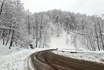 (تصاویر) طبیعت برفی مسیر سیاهکل به دیلمان
