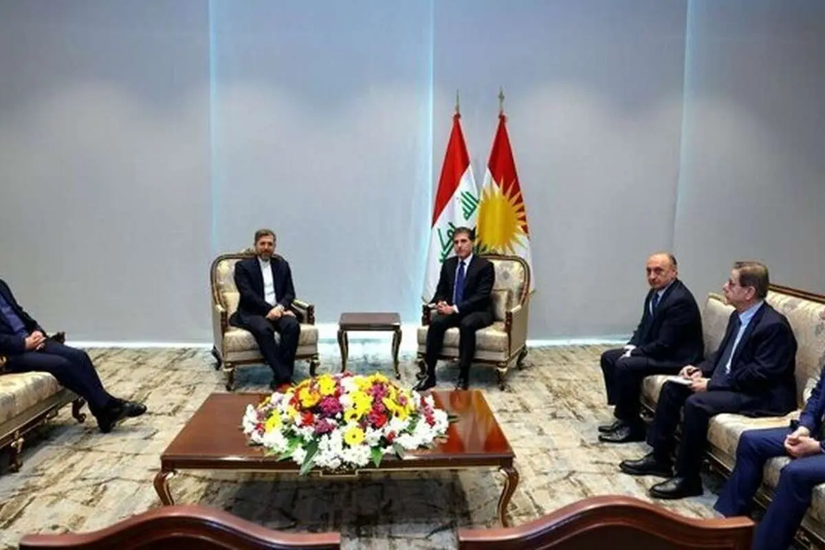 دیدار معاون عراقچی با بارزانی در کردستان عراق