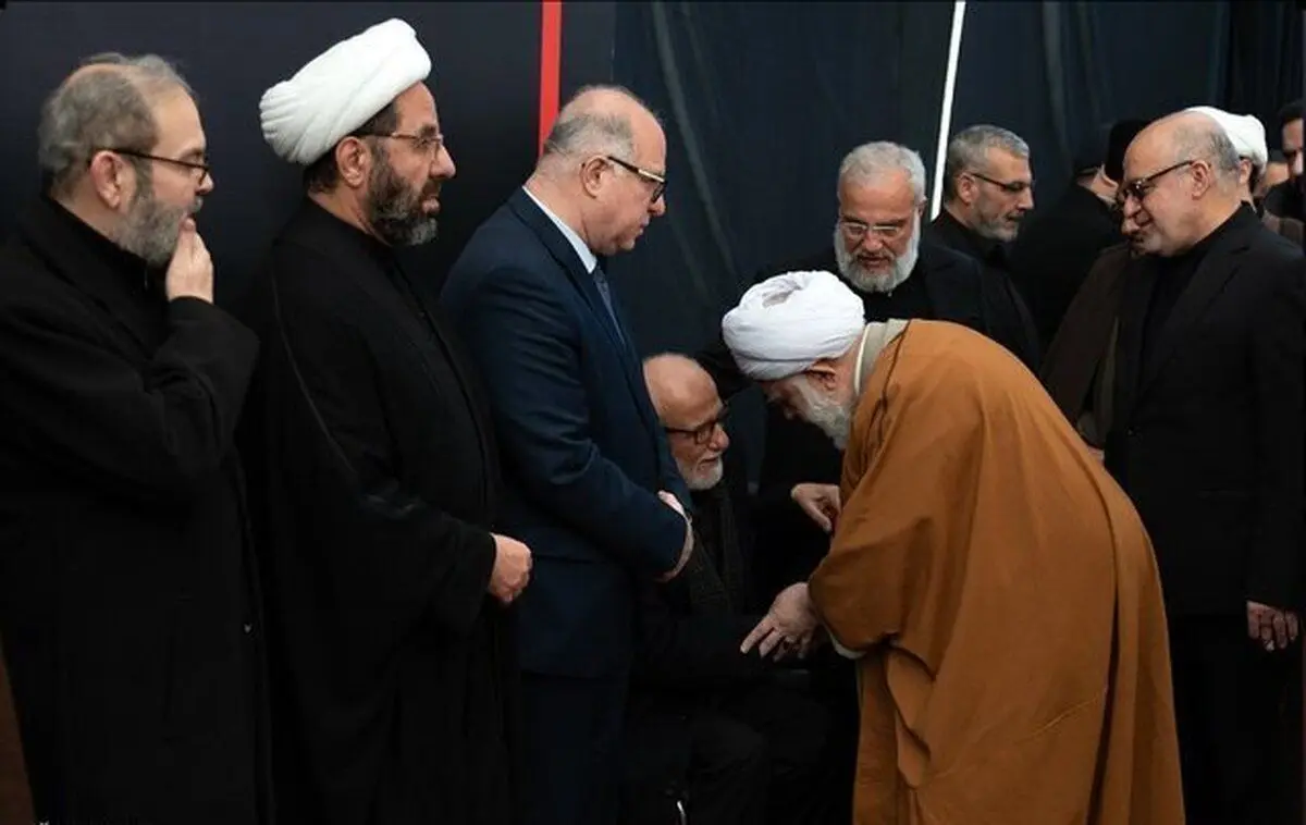 حضور هیأت نمایندگی رهبر انقلاب در مراسم ترحیم رهبران حزب‌الله
