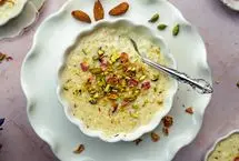 طرز تهیه فرنی اصفهانی ویژه افطاری