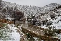 (تصاویر) طبیعت برفی کوهستان دراک شیراز