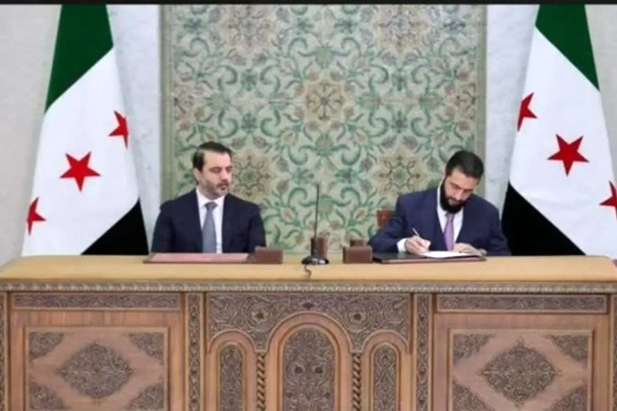 الجولانی پیشنویس اعلامیه قانون اساسی را امضا کرد