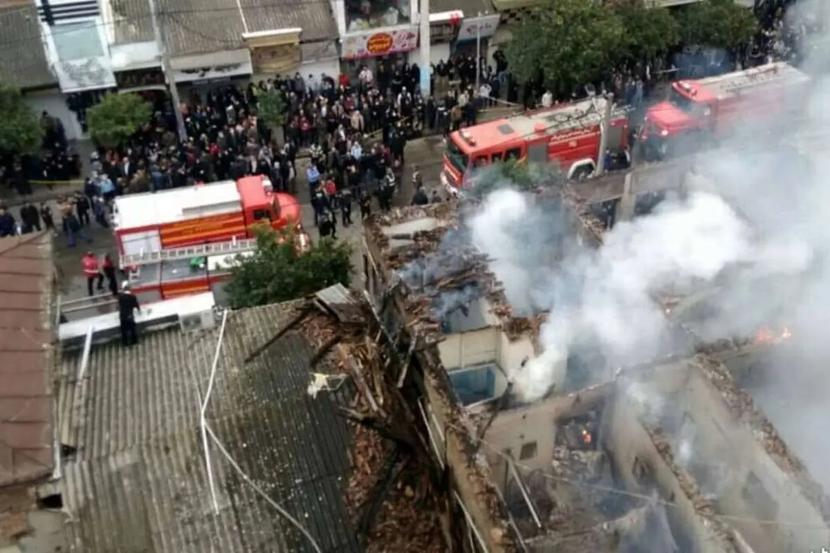 (ویدیو) انفجار در بابل؛ ۲ واحد تجاری و یک واحد مسکونی طعمه آتش شدند