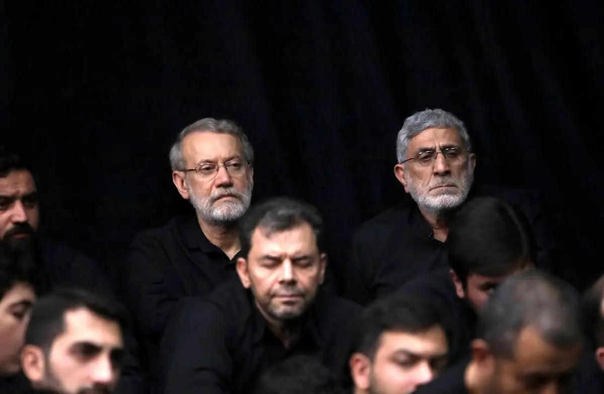 (تصویر) خوش و بش لاریجانی با سردار قاآنی
