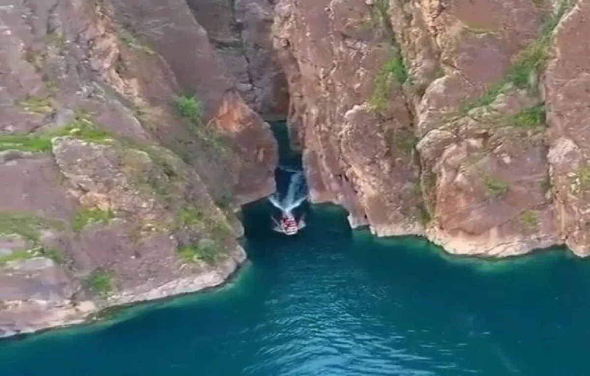 (ویدئو) نمایی متفاوت از تنگه قاسمی